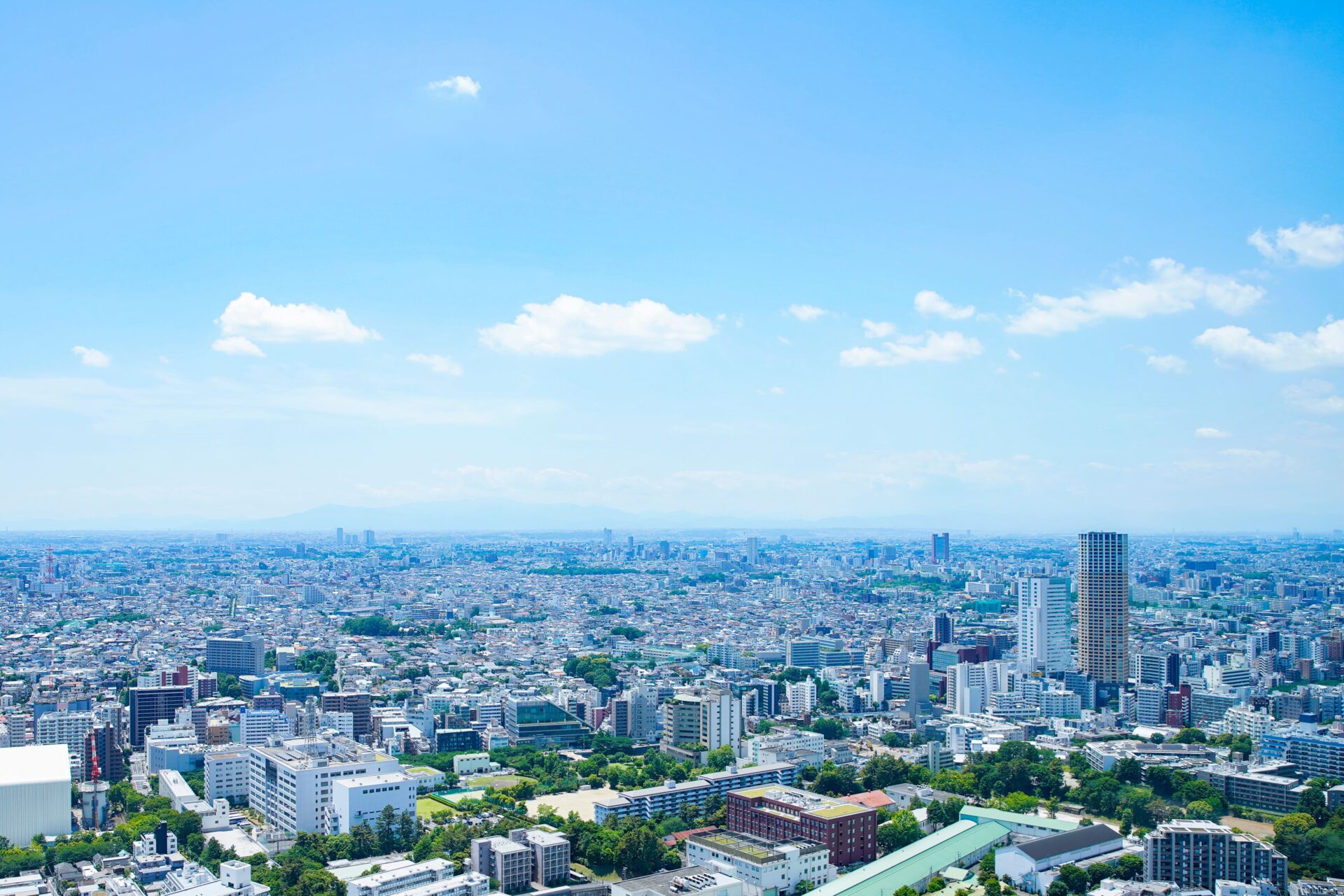 サービス対応エリアの街並み